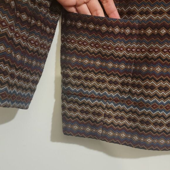 NEW Doncaster Chevron Ranchcore Southwestern Praire Desertchic Blazer Size 20W - Picture 5 of 9